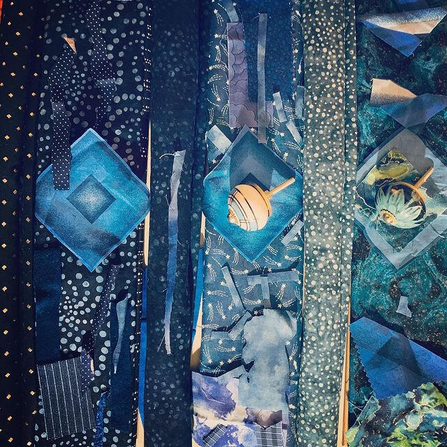 planning for furniture refurb — sketching with fabric